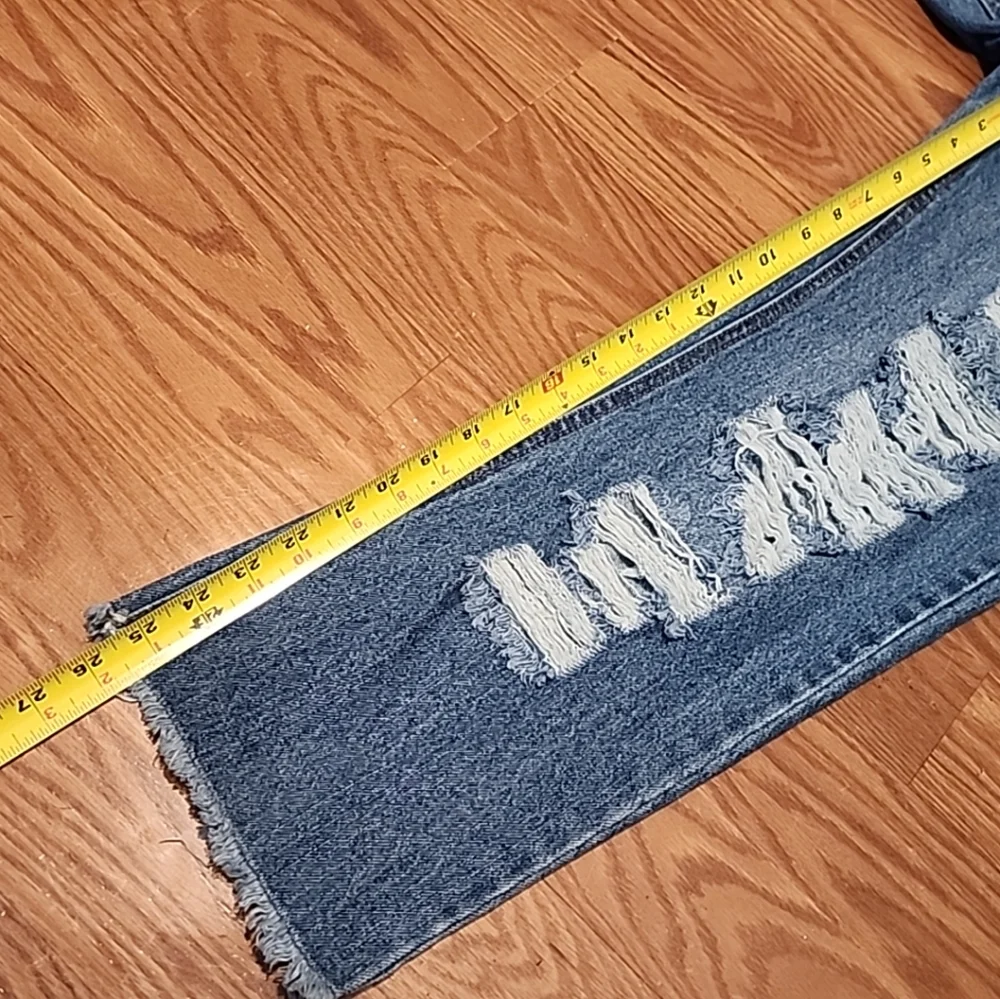 Vanilla star high waisted distressed jeans size 7 90s boyfriend‎ festival